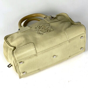 Loewe Amazona Anagram Handbag Cream Leather